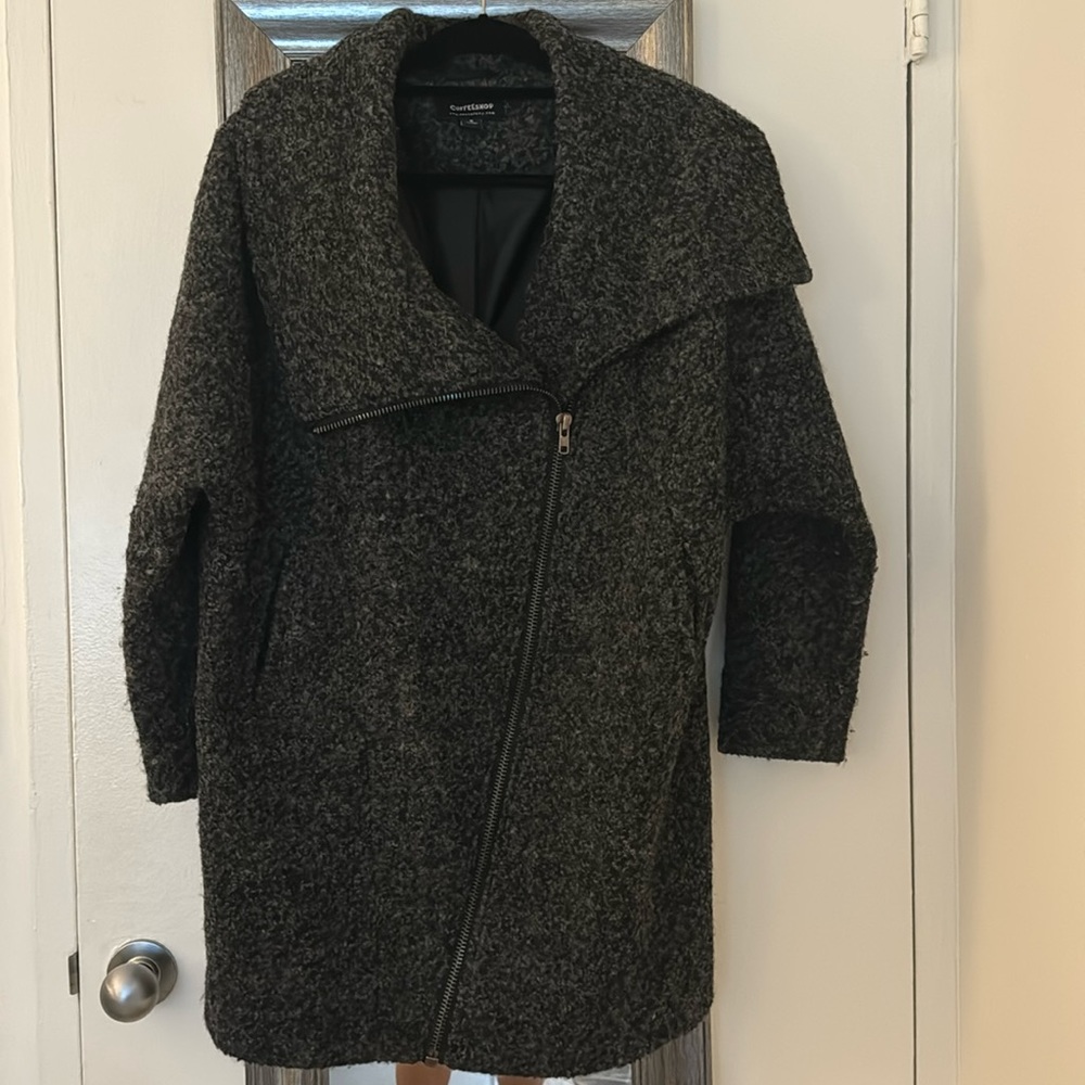 Grey coat by Coffee Shop. Size M